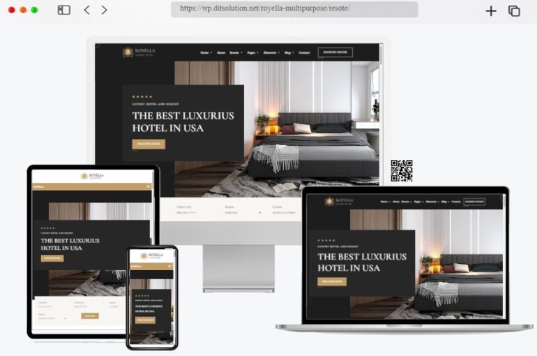 Royell Hotel Booking WordPress Theme