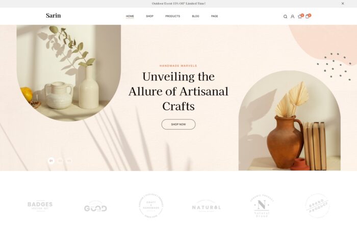 sarin jewelry woocommerce theme