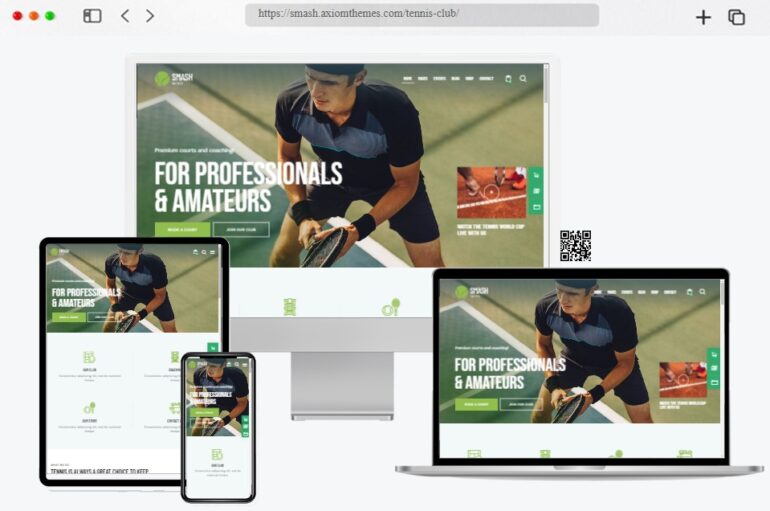 Smash Tennis WordPress Theme