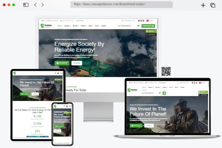 Solatec Ecology Solar Energy WordPress Theme