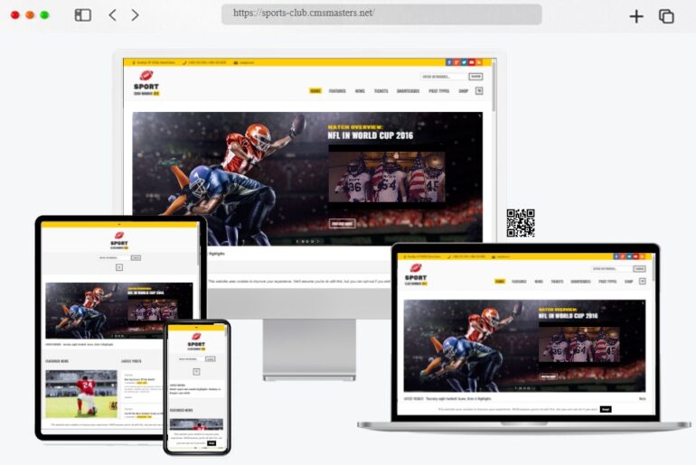 Sports Club Soccer Sport News Theme
