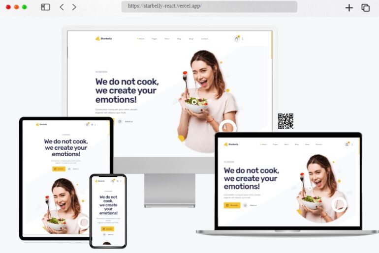 Starbelly React Restaurant Cafe NextJS Template