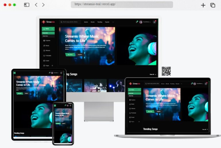 Streamio Audio Podcast Next JS Template
