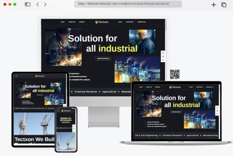 Tectxon Industry Factory WordPress Theme