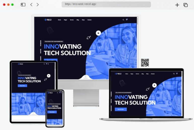 Tecz IT Solutions Technology React Next js Template