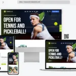 tennis club sports theme