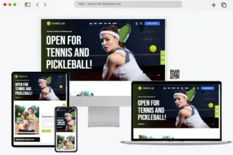 tennis club sports theme