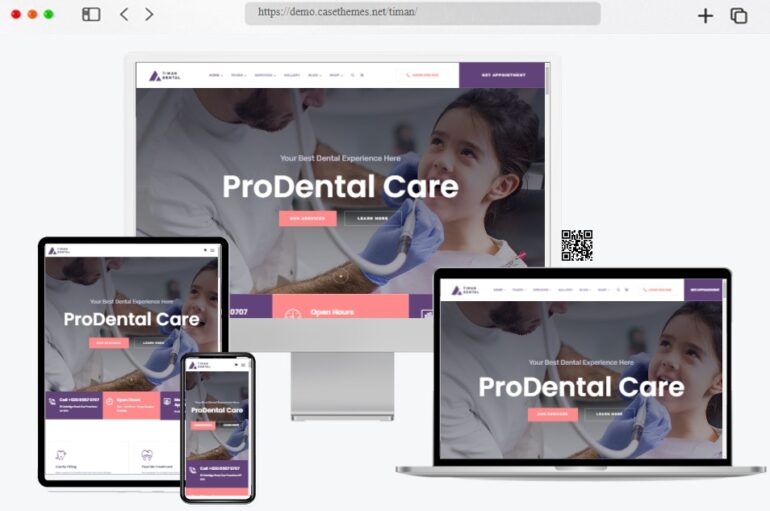 Timan Dental Clinic WordPress Theme