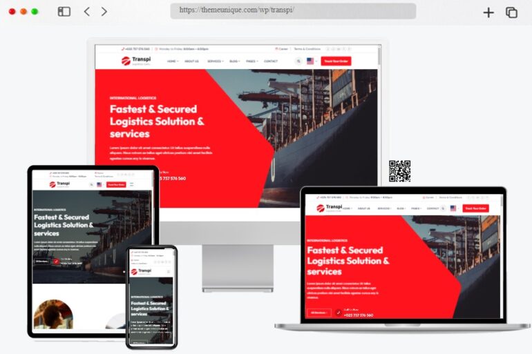 Transpi Logistics Transportation WordPress Theme