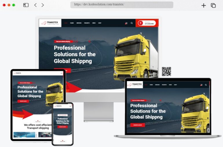 Transtex Transport Logistics WordPress Theme
