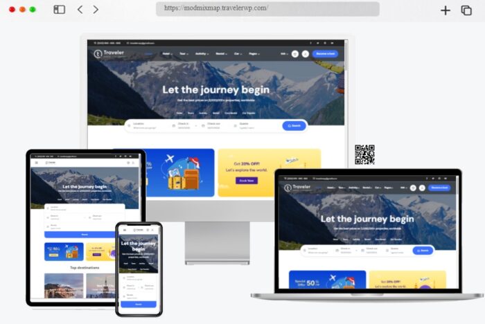 traveler travel booking wordpress theme