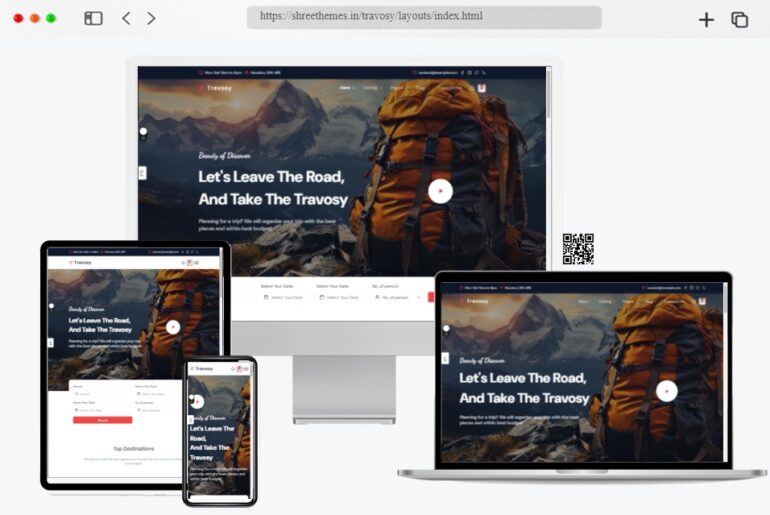 Travosy Travel Agency Tailwind CSS Template