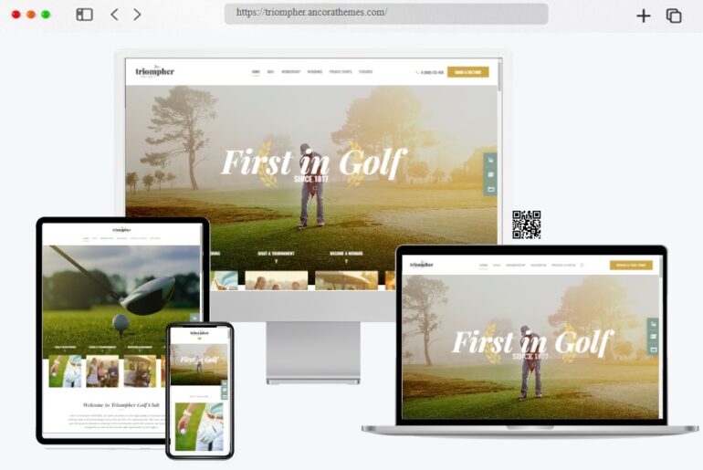 Triompher Golf Sports Club WordPress Theme