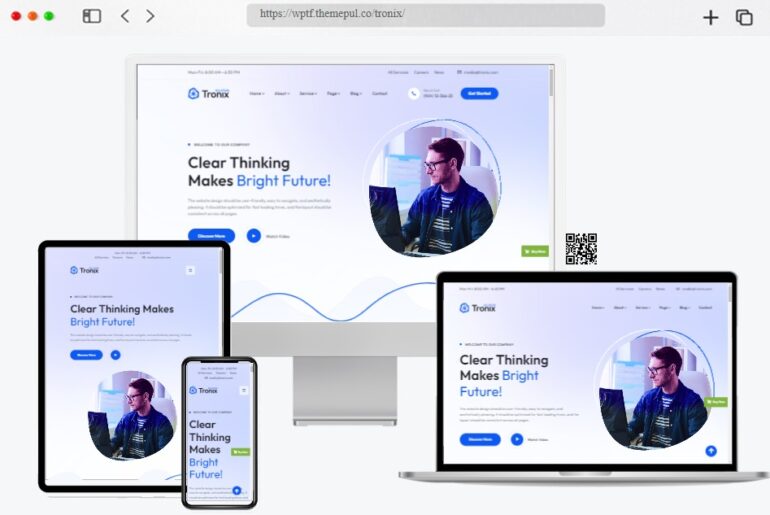 Tronix Startup Technology WordPress Theme