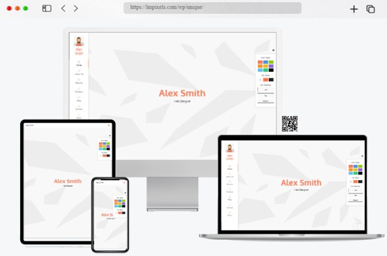 Unique Resume Theme