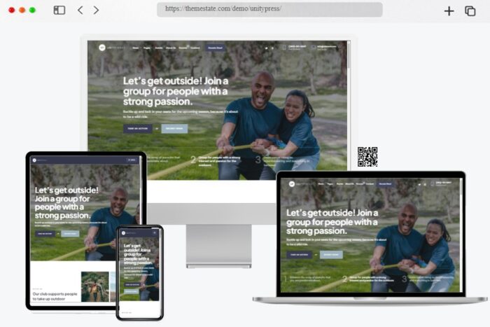 UnityPress Community Club WordPress Theme