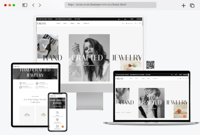 uroan jewelry ornament store wordpress theme
