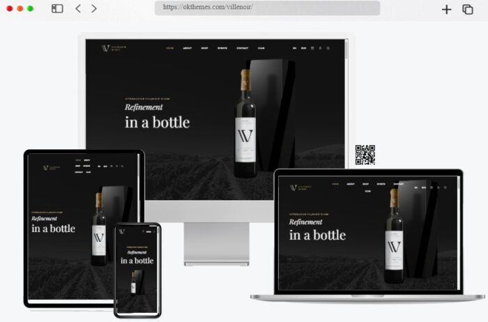 Villenoir Vineyard Winery theme