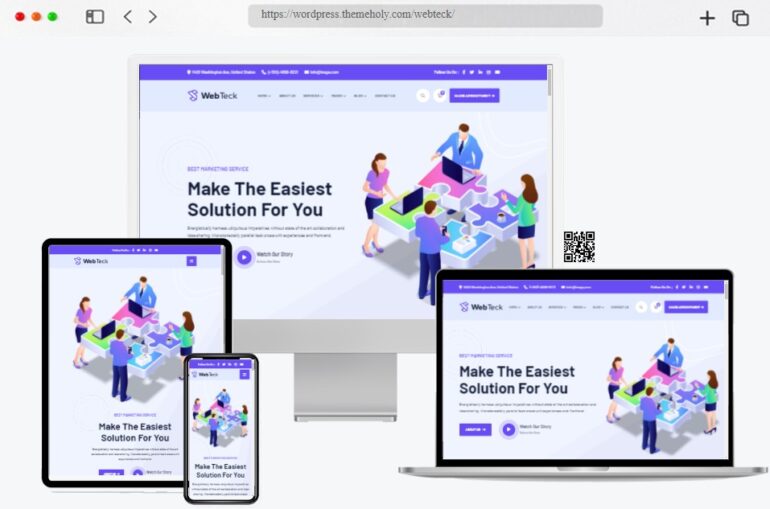 Webteck Technology Startup WordPress Theme