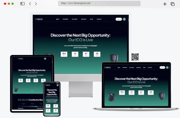 Xeco ICO Crypto Landing Theme