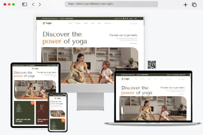 Yaglo Yoga Studio WordPress Theme