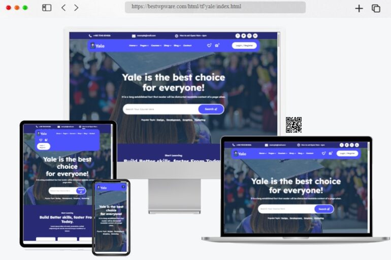Yale Education HTML Template
