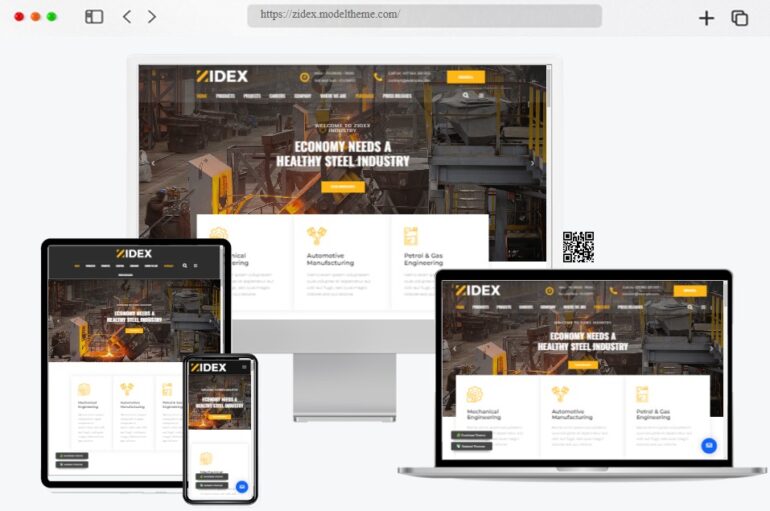 Zidex Industrial Factory WordPress Theme