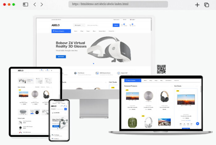 abelo electronics ecommerce html template