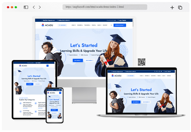 acadu education html template