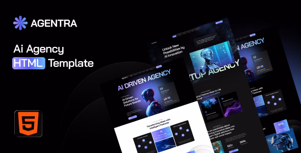 Agentra - Ai Agency HTML Template WordPress theme