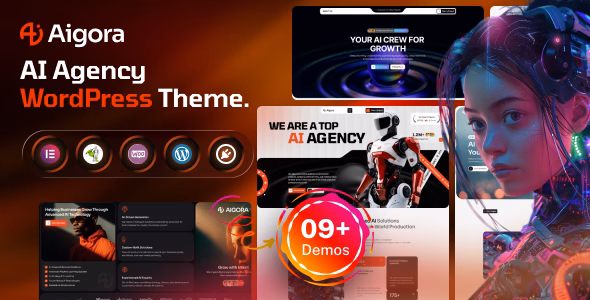Aigora - AI Agency WordPress Theme WordPress theme