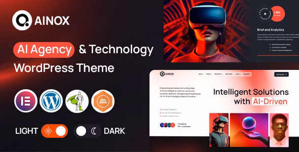 Ainox – AI Agency & Technology WordPress Theme WordPress theme
