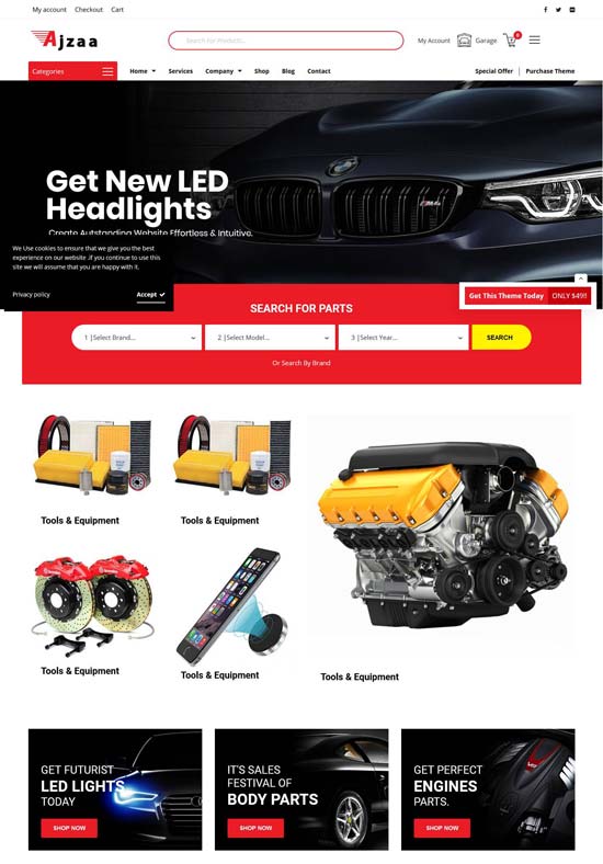ajzaa auto wordpress theme