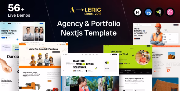 Aleric - Digital Agency & Creative Portfolio Nextjs Template WordPress theme