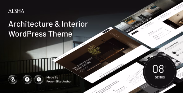 Alsha – Architecture, Interior Design & Construction WordPress Theme WordPress theme