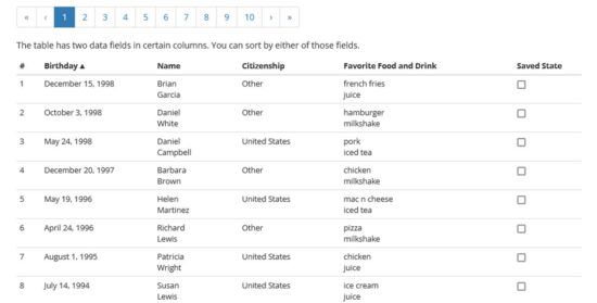 angularjs table with double sorting