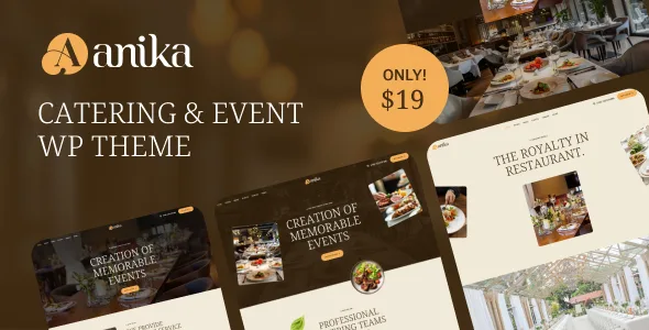 Anika – Catering & Event WordPress Theme - WordPress Theme Preview