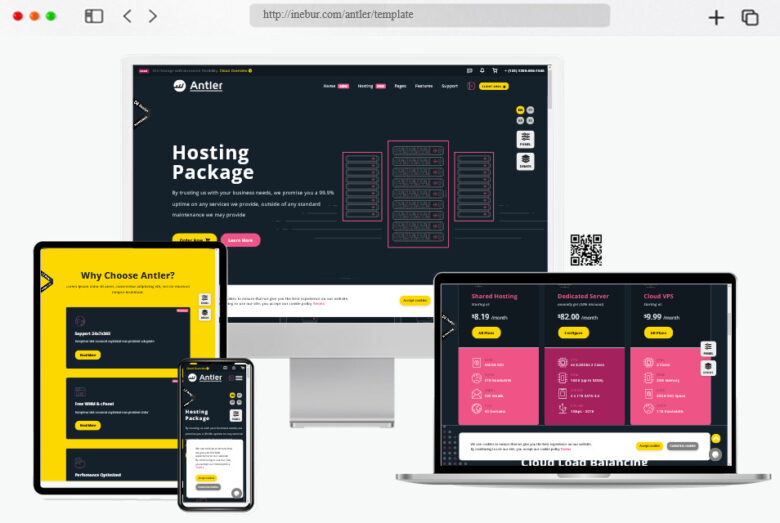20+ Best Hosting Website Templates for 2026 – freshDesignweb
