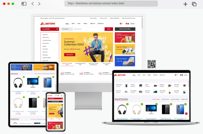 antomi electronics ecommerce html template