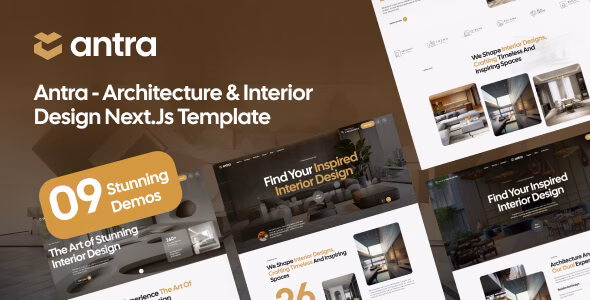 Antra - Architecture & Interior Design NextJs Template WordPress theme