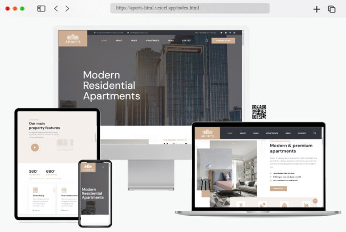 aports single property html template