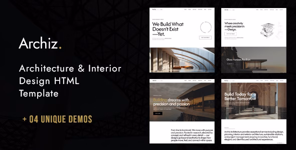 Archiz | Architecture & Interior Design HTML Template WordPress theme