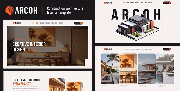 Arcoh — Construction, Architecture & Interior Template WordPress theme