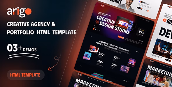 Arigo - Creative Agency & Portfolio HTML Template WordPress theme