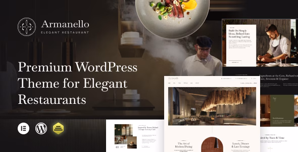 Armanello - Elegant Restaurant WordPress Theme WordPress theme