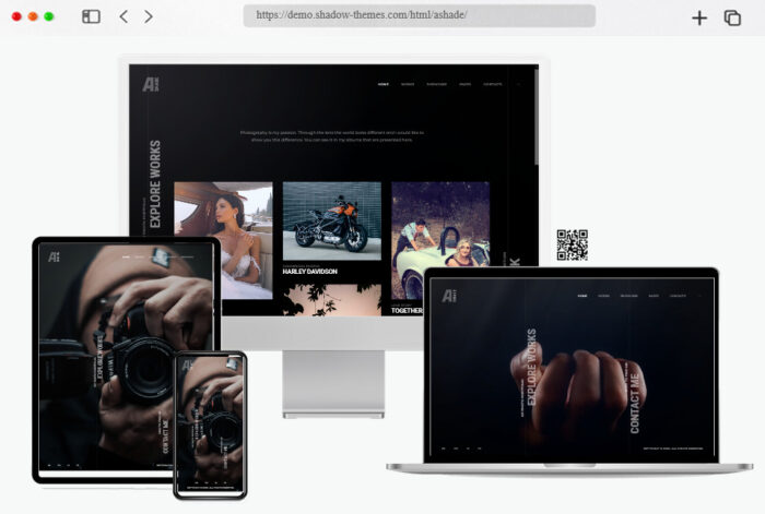 ashade photography wordpress theme