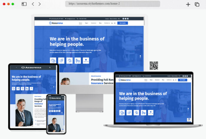 assurena insurance agency wordpress theme
