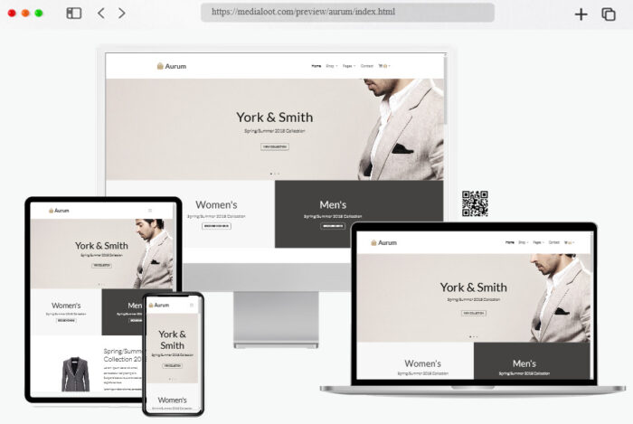 aurum free bootstrap ecommerce template