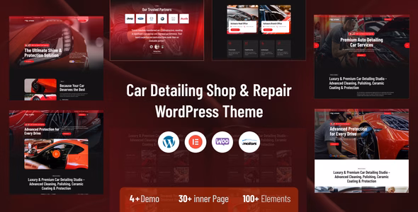 Autoaura - Car Detailing, Car Repair & Car Shop WordPress Theme WordPress theme