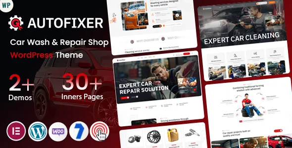 Autofixer - Car Wash & Repair Shop WordPress Theme WordPress theme
